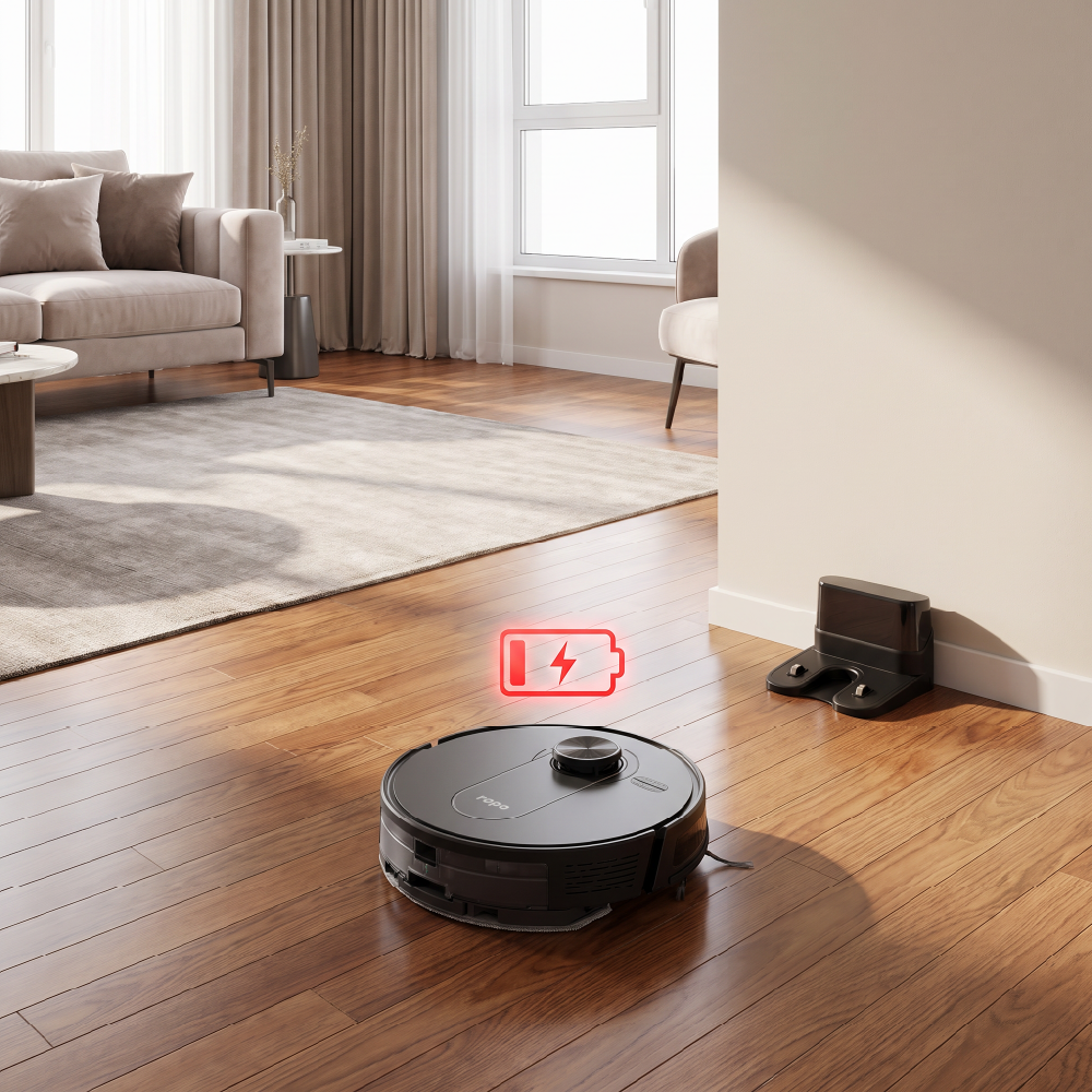 ROPO Vision retornando à base para recarregar